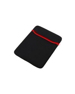 Black with Red 7" Sleeve for iPad/Android Tablet