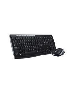 Logitech Wireless MK270 Keyboard and Mouse - Black - Retail