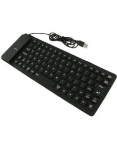 MOGOI(TM) Silicone Foldable Portable Roll-Up USB 2.0 Silent Keyboard