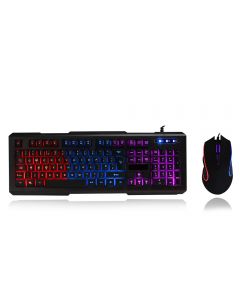 CiT Avenger Illuminated 3 Colour Keyboard & 3 Colour Optical Mouse