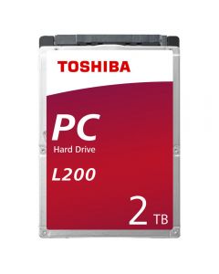 2TB, Toshiba L200, SATA3, 5400RPM, 128MB, 9mm, 2.5" HDD