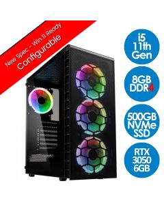 Intel Core i5 11400F 8GB 500GB RTX 3050, Observatory v1.8 Gaming PC