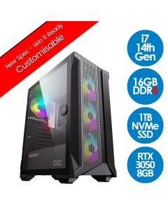 Intel Core i7 14700F, RTX3050, STALLION v2.0 Gaming PC