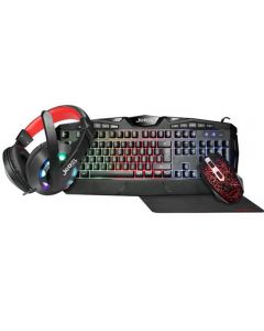 Jedel CP-04, RGB Keyboard, RGB Mouse, XL Mat, Headset & Mic 