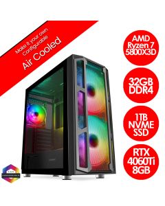 AMD Ryzen 7 5800X3D RTX 4060 Ti Cosmic v1.4 Gaming PC