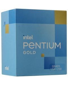 Intel Pentium Gold G6405, s1200, 2 Core/4 Thread, Retail + Cooler