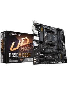 Gigabyte B550M DS3H, AM4, DDR4, Micro ATX, Motherboard