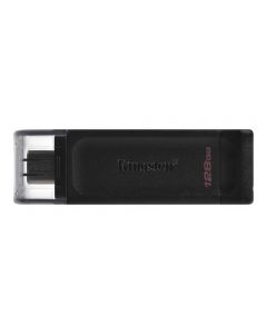 128GB Kingston DataTraveler 70, Black, USB-C Flash Drive