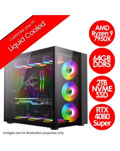 AMD Ryzen 9 7950X Liquid Cooled Infinity Thunder v1.1 Gaming PC