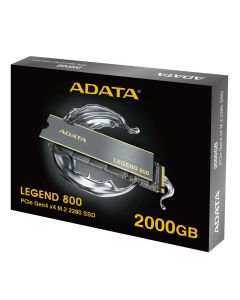 ADATA 2TB Legend 800 M.2 NVMe SSD, M.2 2280, PCIe Gen 4