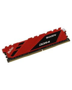 Netac Shadow Red, 16GB DDR4, 3200MHz (PC4-25600), CL16, DIMM Memory