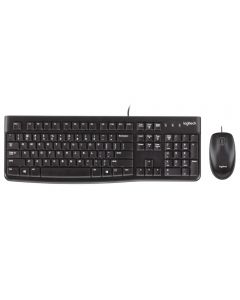 Logitech MK120 Wired USB Keyboard & Mouse Combo Brown Box - 920-010021