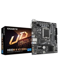 Gigabyte H610M H v3 DDR4, Socket 1700, Micro ATX, Motherboard