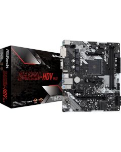 ASRock B450M-HDV R4.0, AM4, DDR4, mATX, Motherboard