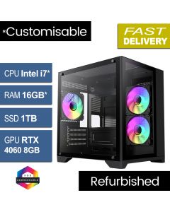 Intel i7 9700F, RTX 4060 8GB, W11H, Infinity Mini Refurb Gaming PC