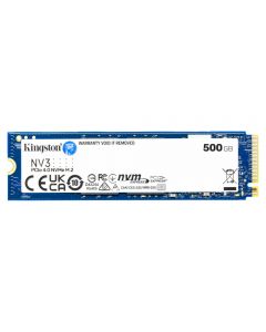 500GB Kingston NV3 PCIe 4.0 NVMe SSD, R/W-5000MB/s|3000MB/s