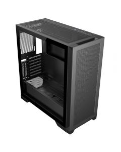 CiT Pro Creator XE E-ATX Mid-Tower PC Black Case With Mesh Front